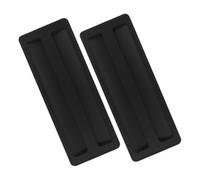 SAFIGLE 2pcs Silicone Toaster Lid Covers for Bread Maker Appliances Flexible Design Dust and Fingerprint Resistant Kitchen Protector Black