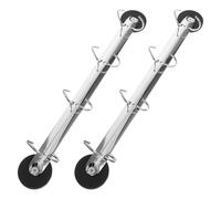 SAFIGLE 2pcs Silver D Ring Hanging Binder 4, Flexible Storage and Quick Document Access, Metal Material for Office and Conference Rooms Organisation