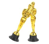 SAFIGLE 2pcs Small Gold Plastic Trophy Cups for Sports Prizes Party Game Awards and Honor Props Miniature Winner Trophies for ’s Competitions