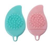 SAFIGLE 2pcs Soft Silicone Bath and Hair Massage Brushes Multifunctional Shower Brush for Face Cleaning and Scalp Massage Durable Design for Bathing and Skin Care