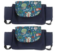 SAFIGLE 2pcs Stroller Organizer Stroller Pram Buggy Hanging Storage Bag Container for Diaper Supplies for Travel and Daily Use Keeps Essentials Accessible