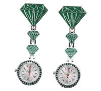 SAFIGLE 2pcs Student Test Watch Pocket Watch Pendant Stainless Steel Glass Lightweight