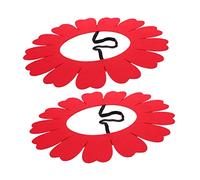 SAFIGLE 2pcs Sunflower Headgear Large Red Flower Performance Props for Parties Weddings and Celebrations Durable and Easy to Wear Costume Accessory for Adults for Halloween and Playtime