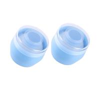 SAFIGLE 2pcs Talcum Powder Puff with Storage Boxes Plush Soft Body Powder Applicator for Home Use