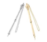 SAFIGLE 2pcs Torah Pointer Portable Bible Reading Tool Chain Metal Yad Hand Pointer for Jewish Ceremonies Boys and Girls
