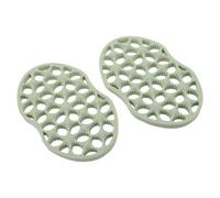 SAFIGLE 2pcs Tpe Flexible Twist Curl Comb Hair Volume Brush for Salon and Home, Green Afro Curl Styling Tool with Volumizing and Defining Function