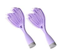 SAFIGLE 2pcs Travel Hair Brush for Women Quick Drying Vent Styling Detangling Comb Compact Portable Massage Brush for Curly Thick Wavy Thin Hair with Mirror Storage Feature