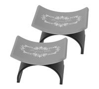 SAFIGLE 2pcs U-shaped Nail Arm Rest Pillow for Manicure and Pedicure Portable Hand Cushion with Easy-clean Surface Support for Salon and Home Use Black