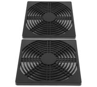 SAFIGLE 2pcs Universal Black Nylon Fan Dust Cover Filter for Server Case and PC Computer Case Square Shape with Airflow Optimization