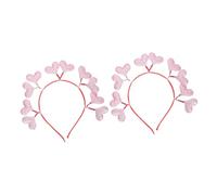 SAFIGLE 2pcs Valentine's Day Heart Headband for Women Cute Accessories for Parties and Weddings Comfortable Fit Excellent Elasticity