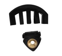 SAFIGLE 2pcs Violin Practice Mute Portable Small Black Rubber Silencers for Quiet Playing Professional Orchestra and Music Student Accessories with Protective Replacement Parts