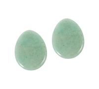 SAFIGLE 2pcs Water Drop Shape Massage Stone Portable Thumb Scraping Tool for Facial Relaxation Natural Jade Massage Board for Improved Blood Flow and Muscle Relief