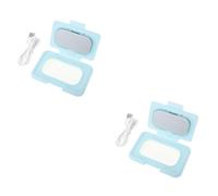 SAFIGLE 2pcs Wet Wipes Heater Diaper Wipe Warmer Portable Wet Tissue Warmer Constant Temperature for Sensitive Skin