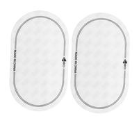 SAFIGLE 2pcs White Pte Drum Protector Stickers for Snare Drum with Mute Pad Feature Never Lose Shape Skin Protector for Set Players Practice and Performance