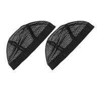 SAFIGLE 2pcs Wig Cap Wig Net Caps Hair Mesh for Making Breathable Mesh Simple Chic Black for Night Use
