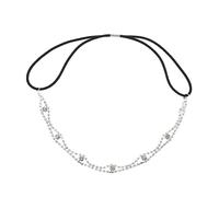 SAFIGLE 2Pcs Women Rhinestone Headband Elegant Retro Hair Band for Parties Weddings and Photo Props Sparkly Beaded Headwear