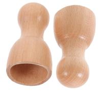 SAFIGLE 2pcs Wood Massage Cup Reusable Sculpting Tool for Body Lymphatic Massager Suction Cupping Cups for Back of Head Neck Daily Use Massaging