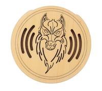 SAFIGLE 2pcs Wooden Guitar Soundhole Cover Lightweight Acoustic Guitar Accessory for Feedback Prevention Easy Installation Convenient Storage
