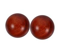 SAFIGLE 2Pcs Wooden Hand Exercise Balls Rosewood Muscle Stretch Therapy Balls for Finger Strengthening and Injury Practical Hand Training Spheres for Family and Elderly Use