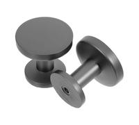 SAFIGLE 2pcs Zinc Alloy Round Single-Hole Cabinet Knobs Pulls, 29mm Diameter Alloy Handles for Dresser Drawers, Wardrobe, Shoe Cabinet Hardware in Pearl Gray, Suitable for Kitchen