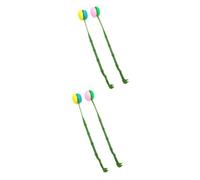 SAFIGLE 2sets 2pcs Long Handle Back Scratcher Skin Itching Stick Lightweight and Durable Massage Tool for Men Convenient and Tickle Easy to Carry and Store 2pcs*2