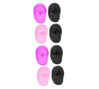 SAFIGLE 2sets 4pcs Hair Dye Earmuffs Ear Caps for Hair Coloring Heat Resistant Ear Protectors for Lightweight Durable for Home Salon Use 4pcs*2