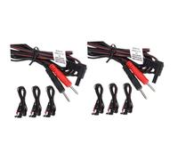 SAFIGLE 2sets 4pcs Therapy Machine Lead Wires Durable Pin Connector for Massage Devices High Grade Enhance Electrode Cables 4pcs*2