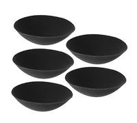 SAFIGLE 2sets Breathable Sports Bra Pad Inserts Round Bra Pads in Black for Inserts Padding Sports 5pairs*2