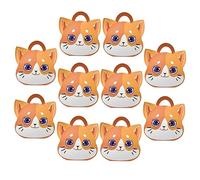 SAFIGLE 2sets Cat Design Candy Boxes with Handle Recyclable Paper Treat Cases for Wedding Birthday Shower Party Return Gifts Durable Snack Holders for Holiday Celebrations 10pcs*2