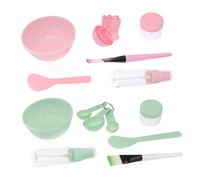 SAFIGLE 2Sets DIY Mask Bowl Brush Set Practical Face Mask Mixing Tools for Skin Care present Box Packaging Durable Pe Material for Use Essential DIY Beauty Kit