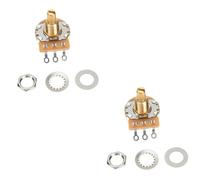 SAFIGLE 2sets Electric Guitar Potentiometer Metal Replacement for Guitars Compact Design for Emergencies for Musicians and Giving