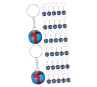 SAFIGLE 2sets Globe Keychains Backpack Keychains Pendant Earth Planet Keyring Unique Fashion Design for Adults Boys and Girls 16pcs*2