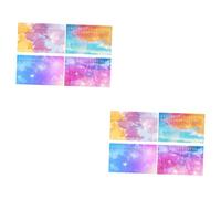 SAFIGLE 2sets Kalimba Note Stickers 17-notes Beginner Helper Music Keyboard Music Learner Sticker Set 4pcs*2