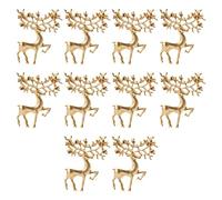 SAFIGLE 2sets Retro Elk Brooches Christmas Theme Alloy Lapel Pins for Parties Unique Embellishments for Jackets Scarves and Hats Fashionable Costume Accessories 10pcs*2