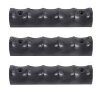 SAFIGLE 3 Pairs Anti-slip Plastic Hand Grips for Rollator and Crutch, Cushioned Double Channel Construction Walker Handle Covers for Elderly Use in Homes and Care Facilities
