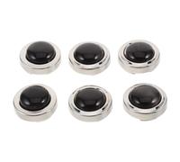 SAFIGLE 3 Pairs Cat's Eye Alloy Button Covers for Men and Women, round Clip-on Cuff Covers Compatible with Blouse and Jacket, for Formal Attire and Everyday Shirt Decoration