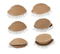 SAFIGLE 3 Pairs Replaceable Realistic Eyelids for Lash Practice Silicone Makeup Tools for Eyelash Extensions Training Durable and Safe for Teaching and Practice