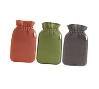 SAFIGLE 3 Pcs Double Sided Heavy Exfoliating Bath Gloves for Deep Body Cleansing Stretchable Scrub Mitts for Home Travel Spa Use in Brick Red Grass Green and Gray