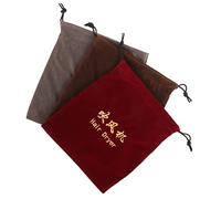 SAFIGLE 3 pcs Drawstring Hair Dryer Bags Portable Cloth Storage Bag for Hairdryer Soft Fabric Organizers for Travel and Home Use for Hotels and Jewelry Storage