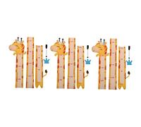 SAFIGLE 3 Sets Self-Adhesive Height Ruler Wall Decal Cartoon Animal Design Sticker for Boys and Girls Height Chart Boy Girl Anime Wall Decor Bedroom Accessories