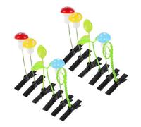 SAFIGLE 30 Pcs Sprout and Mushroom Hair Clips Set for Girls Boys and Girls, Decorative Kawaii Hairpins Party Accessories for Children's Festival and Daily Wear