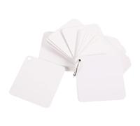 SAFIGLE 300 Sheets Blank Cards for Card Making Notecards with Ring 3.07x3.07x0.00in Portable Versatile Paper Flashcards with Rings for Message Notes
