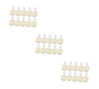 SAFIGLE 30pcs Cartoon Animal Wooden Keychain Set Cute Pendant Keyring for Backpacks and Keys for Birthdays Holidays and Special Occasions