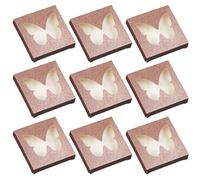 SAFIGLE 30pcs Eyelash Storage Box with Attractive Golden Paper and Pvc Material Square False Eyelash Case and Holds Them Securely for Travel and Daily Organising