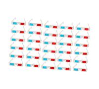 SAFIGLE 30pcs Glasses Anaglyph Cardboard Eyewear for Movies and Events Comfortable Fit for Adults for Festivals and Parties