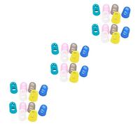 SAFIGLE 30pcs Guitar Fingertip Guards Silicone Finger Covers Cut Protection for Beginners