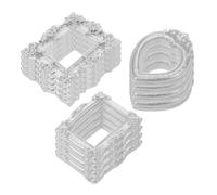 SAFIGLE 30pcs Mini Vintage Resin Picture Frames Silver Baroque Style for DIY Crafts Dollhouse Accessories Scrapbook Tiny Photo Frames Home Party Decoration Random Style