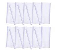 SAFIGLE 30pcs Plastic Wire Shelf Label Holder Detachable Price Tag Clip Minimalist Design Practical Organizational Accessory for Storage Solutions