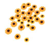SAFIGLE 30Pcs Resin Sunflower Charms DIY Necklace Pendants Small Medium Large Handmade Ornaments for Bracelet Earrings Keychain Crafting Accessories