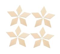 SAFIGLE 30pcs Rhombus Wooden Pieces DIY Craft Materials Premium Wood Slices for Creative Home Decor Party Decorations and Handmade Art Projects